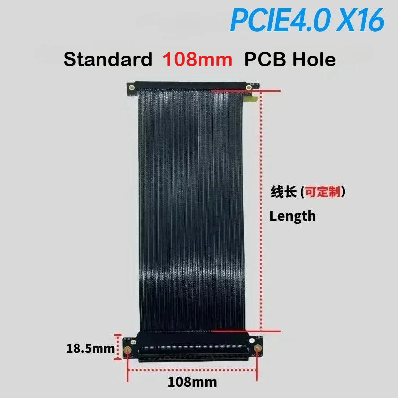 Silver-Plated Single Reverse 1 - Itx Gpu Riser Pcie 4.0 16X review and price