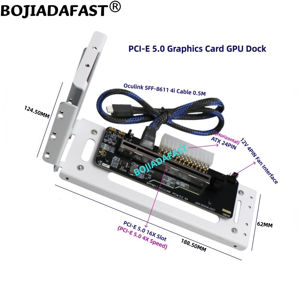 PCI-E 5.0 16X GEN5 Adapter Car - Pcie 5.0 Gpu Riser Cable review and price