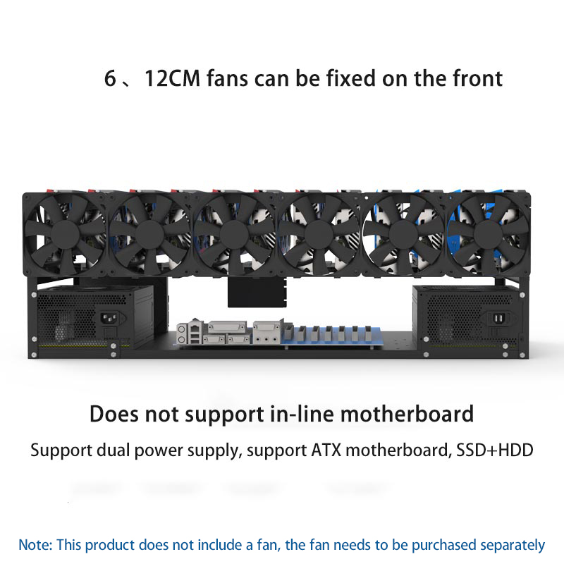 6/8/12 Cards GPU Bracket Open  - Gpu Mining Rig Frame 8 Gpu review and price